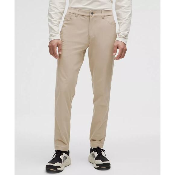Lululemon Men's Cream tan ABC Pants Size 33 - Picture 3 of 9
